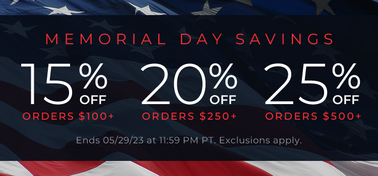 Memorial Day Sitewide Tiered Promo (Banners)