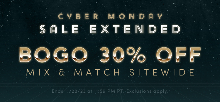 Cyber Monday BOGO Sitewide Extended (Banner)