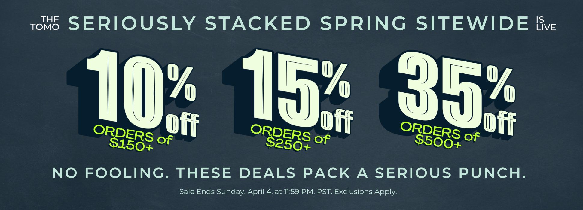 Banners Seriously Stacked Spring Sitewide