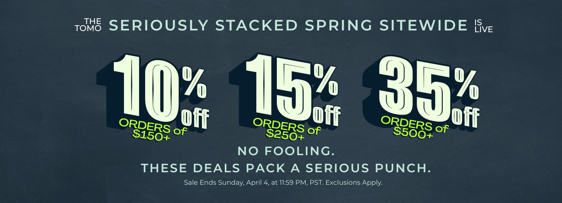 Banners Seriously Stacked Spring Sitewide