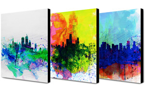 Naxart Watercolor City Skylines