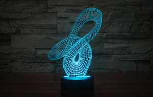 Lampada 3D Illusion Gatto LED - Luce Notturna 7 Colori Con Sensore Touch E Alimentazione USB