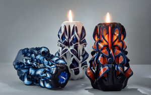 Hand-Carved Candles