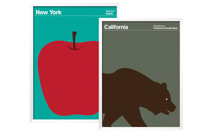 Minimalist State Posters