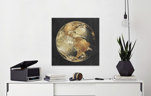 World Maps on Leather