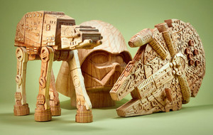 Hand Carved Star Wars Sculptures