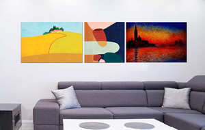 High Contrast - Orange and Blue - Powerful Canvas Prints - Touch of Modern