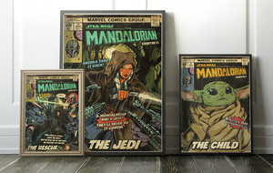 Retro Mandalorian Prints