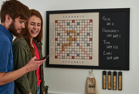 Wall-Mounted Magnetic Scrabble