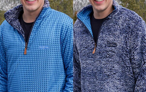 USA Palm Reversible Sherpa Fleece