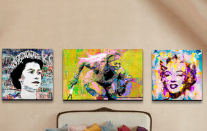 Pop Art On Canvas By Stephen Chambers