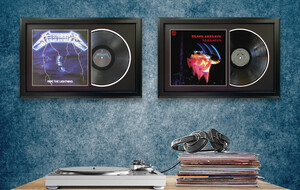 Framed Heavy Metal Vinyl Records