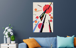 MidCentury Art On Acrylic Glass