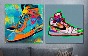 Custom Air Jordans On Canvas