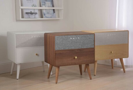 Device-Charging Speaker Tables