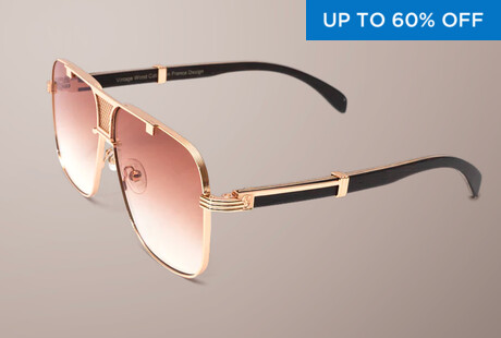 Luxe 18k & Wood Sunglasses