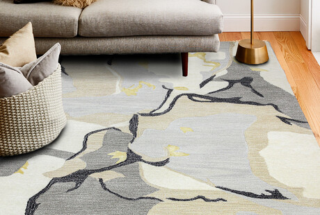 Wool & Viscose Rugs That Shimmer