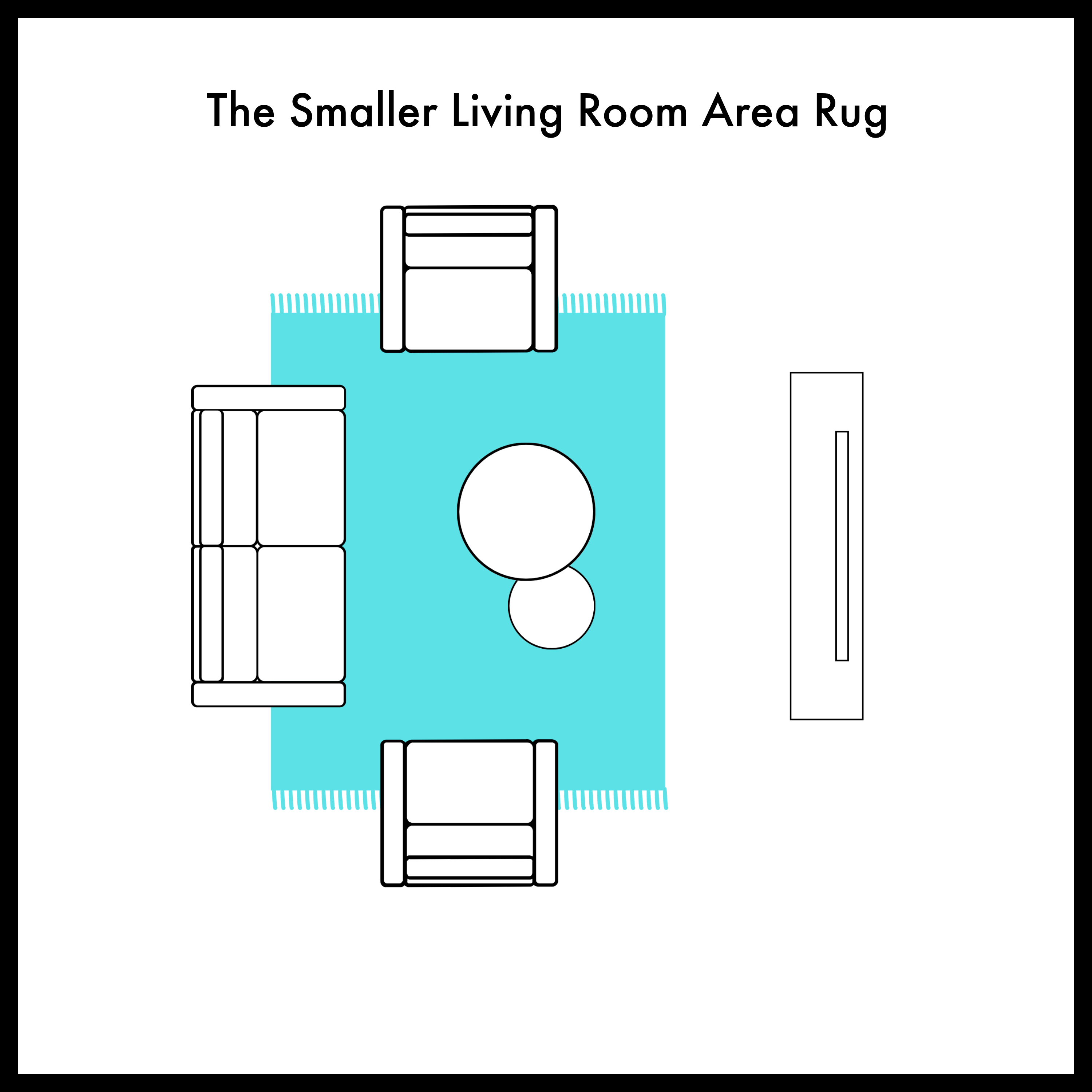 The Smaller Living Room Area Rug