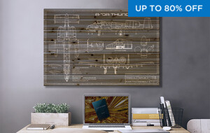 Blueprints & Sketches On Wood Pallets