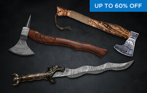 Damascus Knives, Daggers, & Axes 