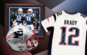 Tom Brady, Julian Edelman & Rob Gronkowski Autographed Speed Authentic —  ASG Memorabilia