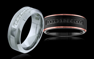 Men's Diamond & Tungsten Rings