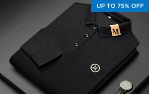 Amedeo Exclusive Long Sleeve Golf Polos