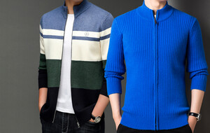 Amedeo Exclusive Zip Front Sweaters