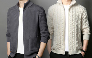 Amedeo Exclusive Zip Up Cardigans