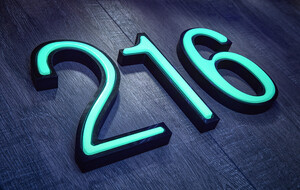 It Glows Glow-In-The-Dark House Numbers