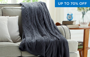 Inspired Home Faux Fur Blankets