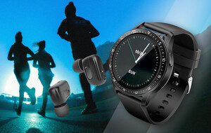 2-in-1 Fusion Smart Watch With Removable Earbuds