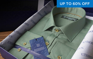 ETIKMEN Slim Fit Button Ups
