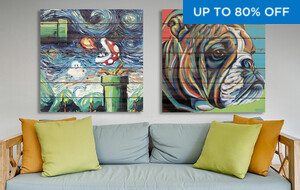 Whimsical Prints On Wood