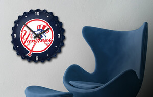 Licensed MLB Bottle Cap Wall Clock 