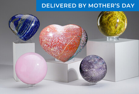 Gemstone Hearts and Spheres 