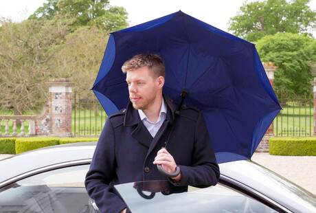 The Patented Reverse-Open Umbrella 