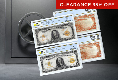 Clearance On Gold Certificates