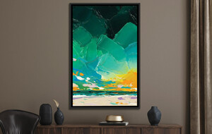 Framed Impasto Artwork