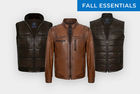 Luxe Leather Jackets & Vests