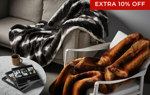 Montague & Capulet Faux Fur Throws + Pillows