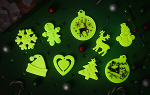 It Glows Glow-In-The-Dark Tree Ornaments