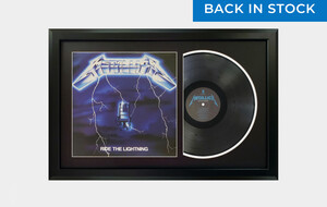 Framed Heavy Metal Vinyl Records