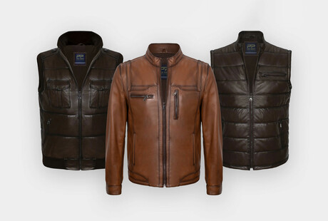 Luxe Leather Jackets & Vests