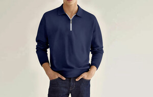 Newvay Long Sleeve Polos