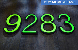 It Glows: Glow-in-the-dark House Numbers