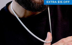 Lock & Clasp Sterling Silver & 14K Gold Chains