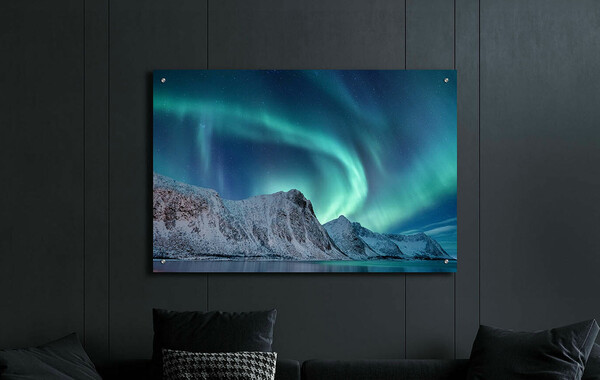 The Northern Lights On Acrylic