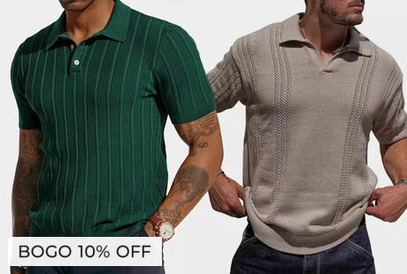 Short Sleeve Retro Knits