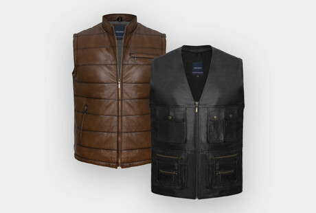 Leather Vests & Jackets 